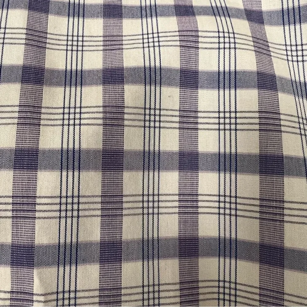 Banana Republic purple plaid non iron button down. Size L